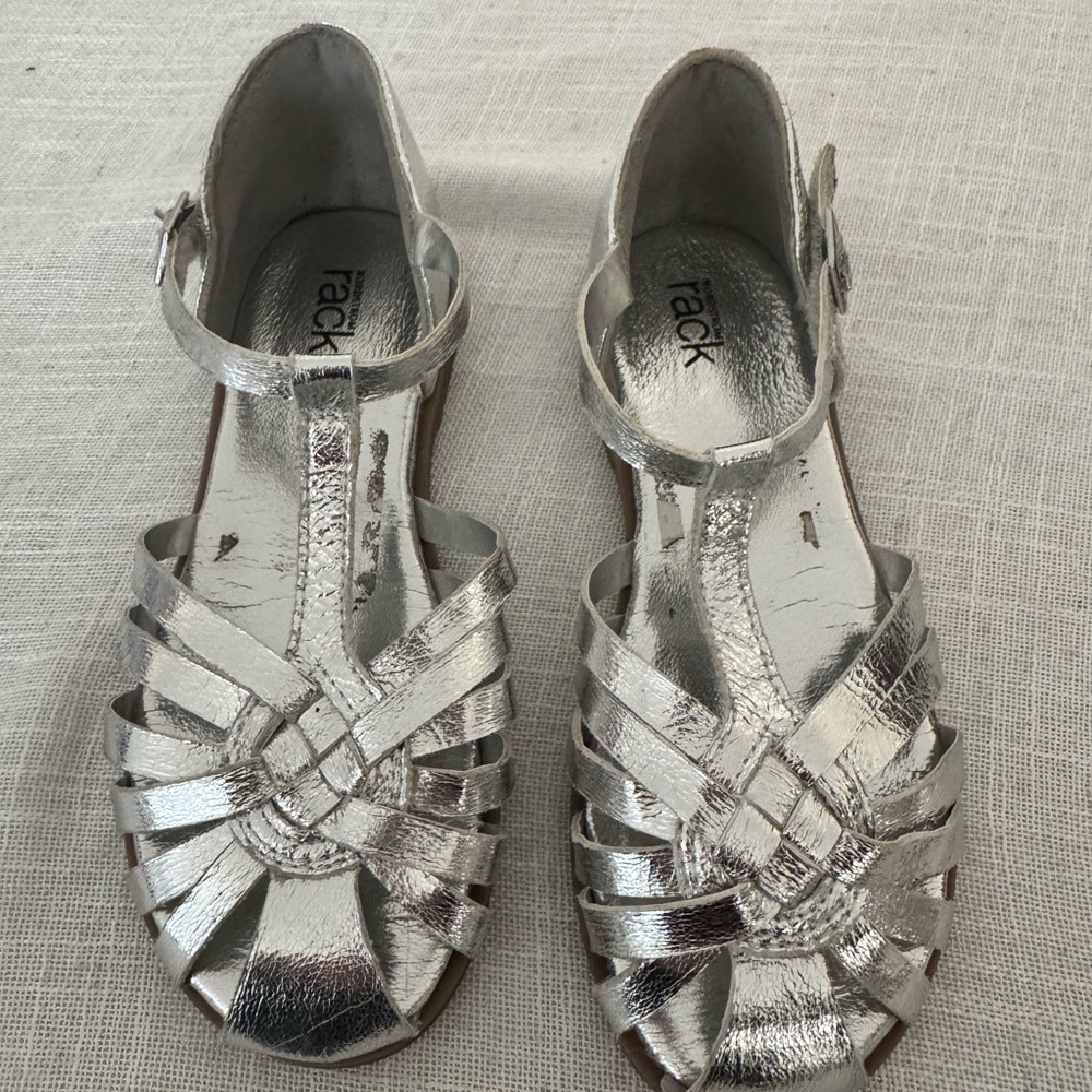 Kids Silver Sandals